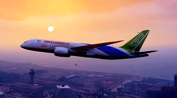 C919首飛成功,C919大飛機試飛,航空電子膠水,電子膠粘劑生產商gif