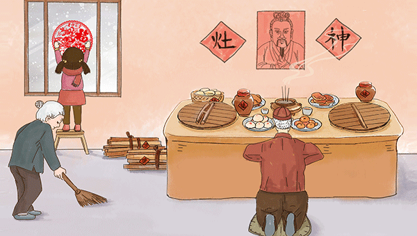 過小年,祭灶節日,中國傳統節日,小年的習俗.gif